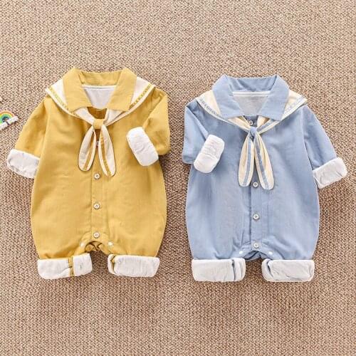 Baby clothes autumn clothes boy baby spring and autumn suits college wind full moon hundred days photo with shawl romper