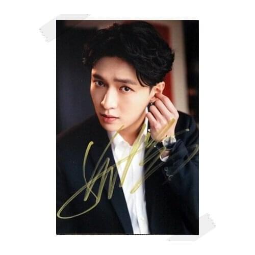 Signed EXO LAY autographed photo SOLO 2 SHEEP K-POP 6 inches free shipping 102017B