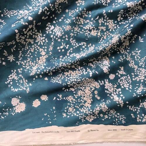 Half-Meter Japanese Nani IRO Cotton Sateen Fabric Quilt Fabric For Dress Corolla