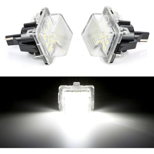For Benz LED License Plate Light for Benz W204 (5D) W207 W212 W216 W221 6000K 12V 18 LEDs Car License Lights car accessories