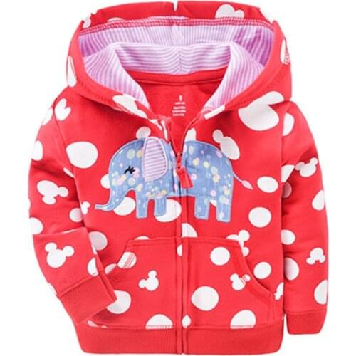 Casual Baby Boys Girls Hooded Sweatshirts Cotton Cartoon Tops Rabbit Bear Lion Outwear Kids Clothes For 9m-3years