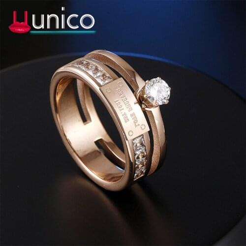 Uunico Women's Gold Rings