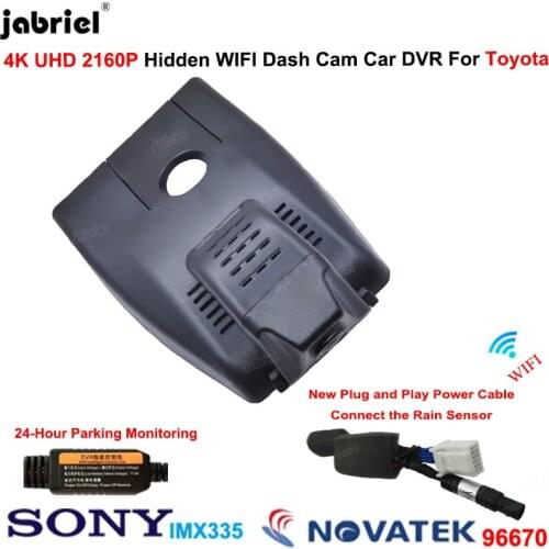 4K Wifi Dash Cam Camera Car Dvr recorder For Toyota IZOA For Toyota CHR LE XLE fwd awd AX10 AX50 2016 2017 2018 2019 2020 2021