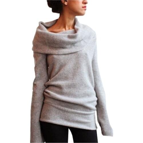 Sweater Women Winter Warm Pullover Comfort Fashion all-match Heap Turtleneck Basic Shirt Vestidos Ckothes Dropshipping GZT798