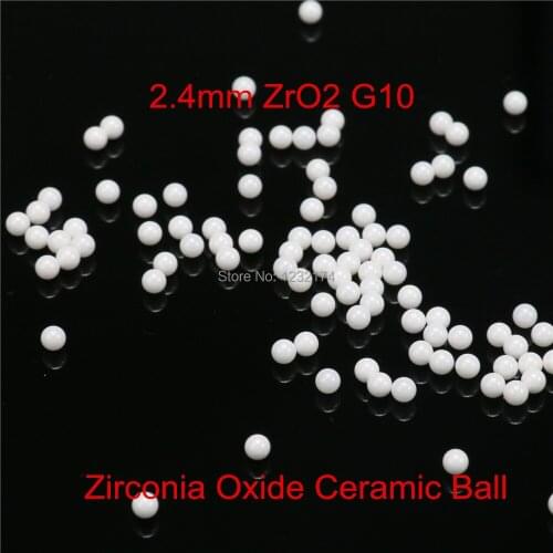 2.4mm ZrO2 Zirconia Oxide Ceramic Ball G10 100pcs for valve ball,bearing, homogenizer,sprayer,pump 2.4mm ceramic ball ZrO2