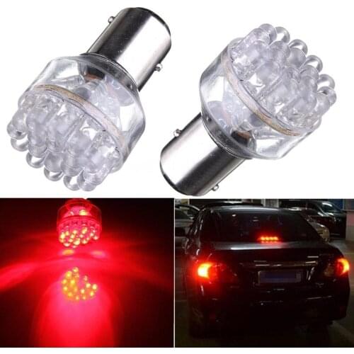 2pcs/set 1157 24LED P21/5W Car Tail Stop Brake Light Lamp Bulb Red BAY15D