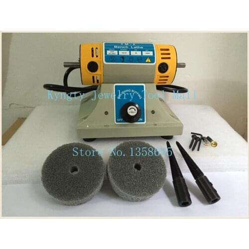 220V TM-2 Benchs Lathe Polisher Took Kit Gem Jewelry Rock Polishing Buffer Machine