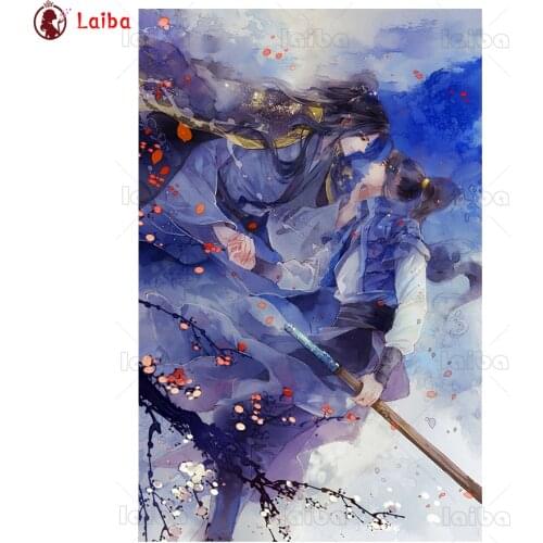 5d Diy Diamond Painting Tian Guan Ci Fu Full,Square,Round Diamond Embroidery Art Diamond Anime Character,diamond mosaic