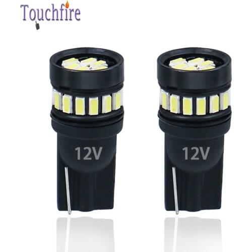 2PCS Auto T10 W5W 194 LED Car Door Bulb 3014 21SMD Interior Reading Dome Side Marker License Plate Light White 12V
