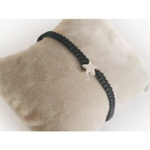 Star Macrame Hand Knit Rope Bracelet in Different Colors And Adjustable Size