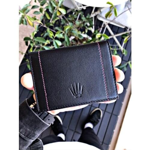 BORIS BLACK GENUINE LEATHER CARD Cases