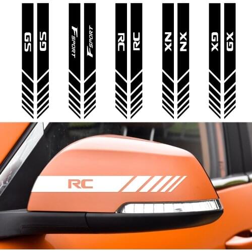 For LEXUS CT200h F sport ES LS IS GS LC Car Styling High-quality Rearview Mirror Anti-Rub protection Decoration Stickers