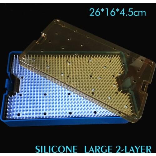 Surgical Autoclavable box Surgery tool Autoclave ophthalmic micro plastic HTHP Silicone pad Disinfection box instrument