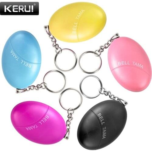 KERUI Women Security Personal Safety 120dB Keychain Alarm Self Defense Scream Loud Self Defense Keychain Alarm Self Defence