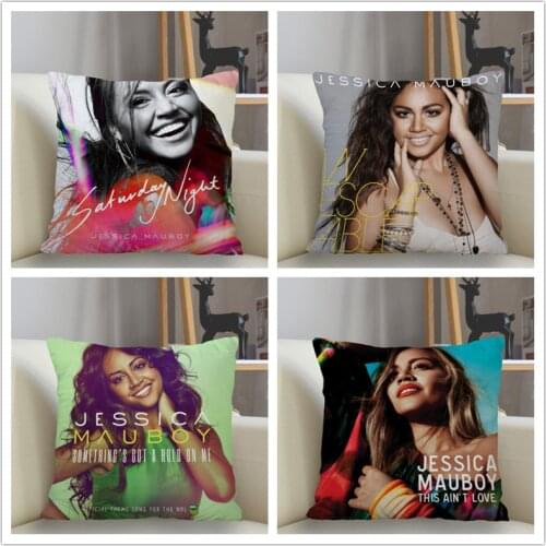 Musife Custom Jessica Mauboy Pillowcase Home Decoration 45*45cm Zipper Square Pillowcase Throw Pillow Cover Drop Shipping