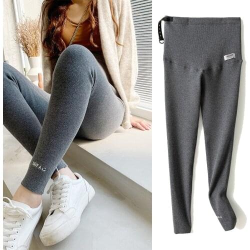 Casual Leggings For Pregnant Women Elastic High Waist Stripes Pants Maternity Fitness Trousers Skinny Pregnancy Sports Clothes