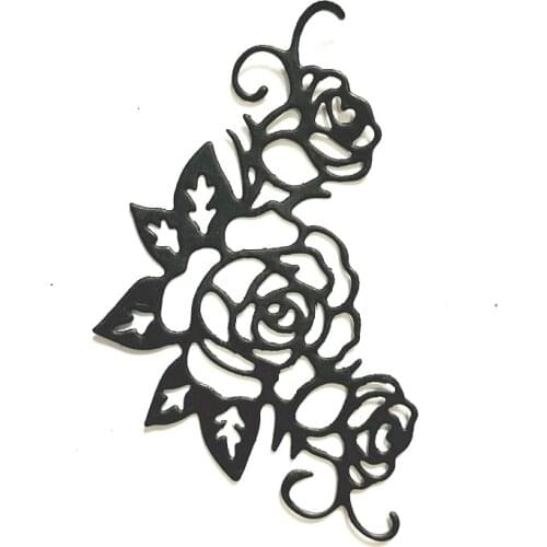 Rose flower leaf border corner decoration Metal Cutting Dies DIY Scrapbook Paper Cards Embossing Craft Die Cut handmade craft