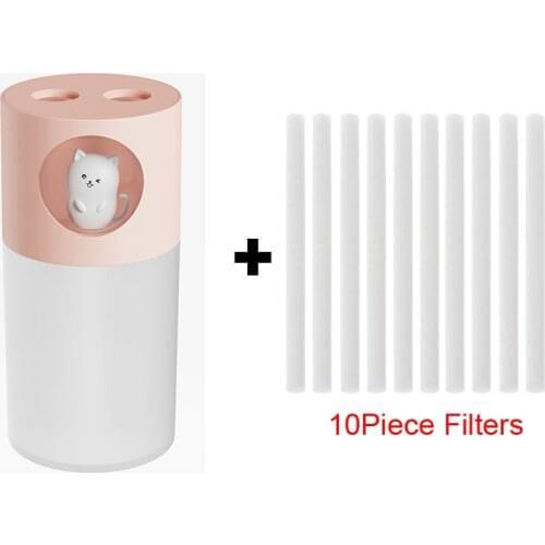 Cute Pet Double Spray Air Humidifier Mist Port Night Light Diffuser 270ml Cool Household Atomizer