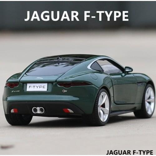 NEW 1:32 Jaguar F-TYPE Coupe Alloy Car Model Diecast Metal Toy Vehicles Car Model Collection Sound and Light Boys Childrens Gift