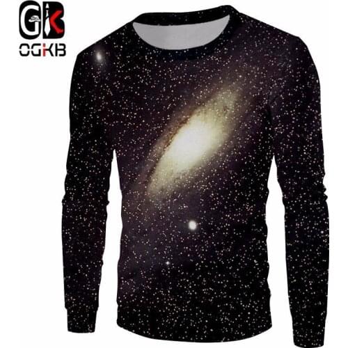 OGKB Men/Womens 3D Sweatshirt Print Starry Star Hoodies Hiphop Long Sleeve Crewneck Pullovers Long Sleeve Jumper Sweats 5XL