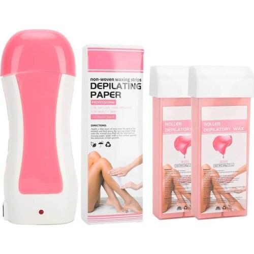 Wax heater depilatory wax heater portable wax heater for hair removal with waxed paper hair removal and wax strip for full body
