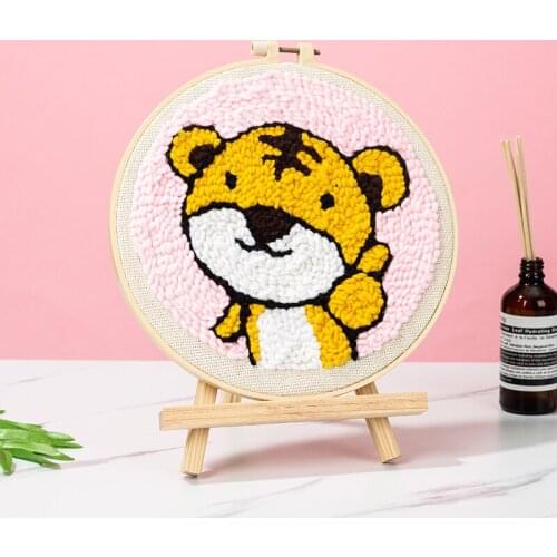 Punch Needle cartoon Pen Magic Embroidery cross stitch kits embroidery needlework sets fabric DIY Crafts Sewing Accessories