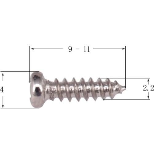 Pack Of 100 Iron Tuning Peg Mounting Screws For Electric Guitar/Bass Parts