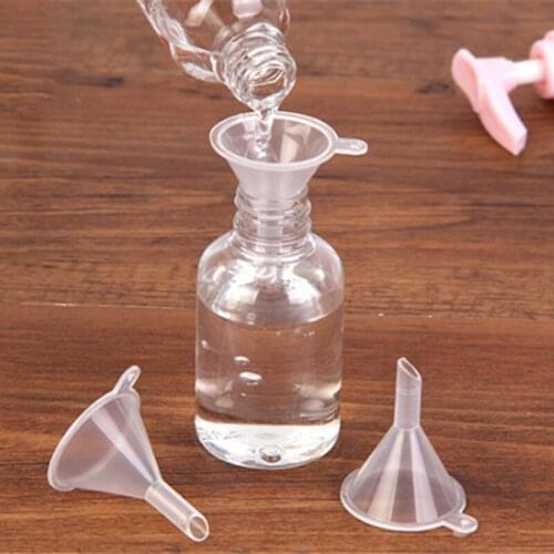 Lot Small Plastic For Perfume Diffuser Bottle Mini Liquid Oil Funnels Labs 10Pcs