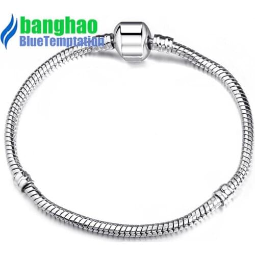 Rolo Chain Round Top Fashion New Rolo Chain Strand Bracelets Girls Lobster Bracelet Diy Accessories plata de ley Basis Lz