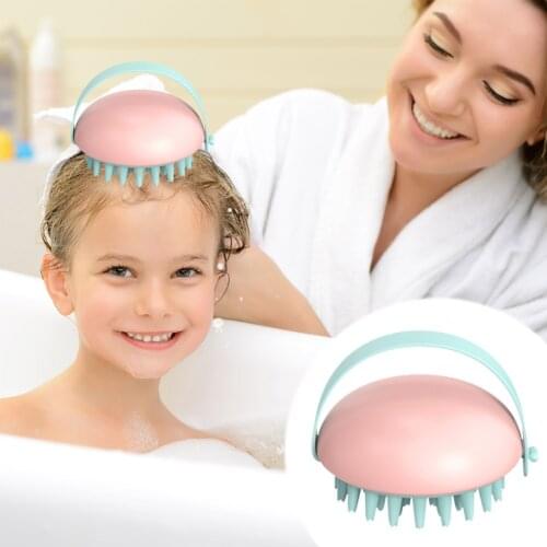 Silicone Head Body Scalp Massage Brush Scalp Comb Shampoo Hair Washing Cleaning Comb Shower Bath Spa Slimming Massage Brush