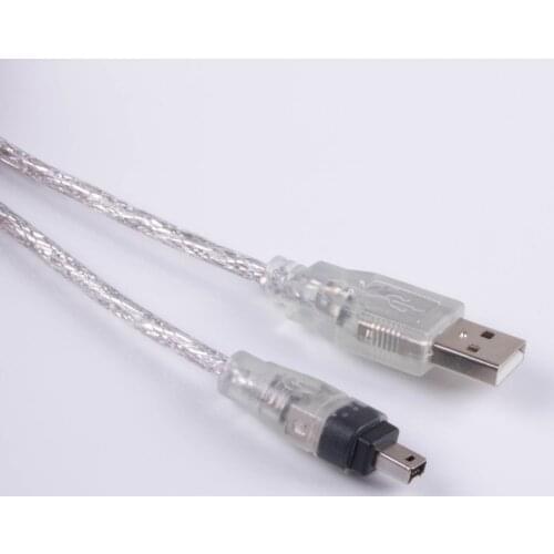 USB 2.0 Male To iEEE 1394 4 Pin for iLink Adapter Cable 5ft USB To Firewire 1.5m 4 Ppin Ilink Port Defination Cable UG-623