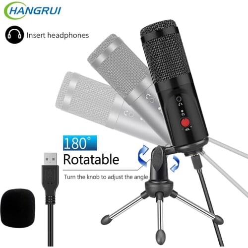 USB Gaming Microphone Professional Recording Studio Condenser Microphones Karaoke For Youtobe tiktok PC Computer Laptop Mic