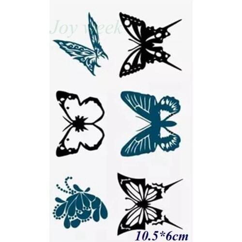Waterproof Temporary Tattoo Sticker on body butterfly tatto stickers flash tatoo fake tattoos for girl women