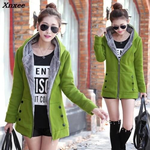 Xnxee New fashion 2018 autumn and winter warm womens coat thickening Parkas winter female jackets coat
