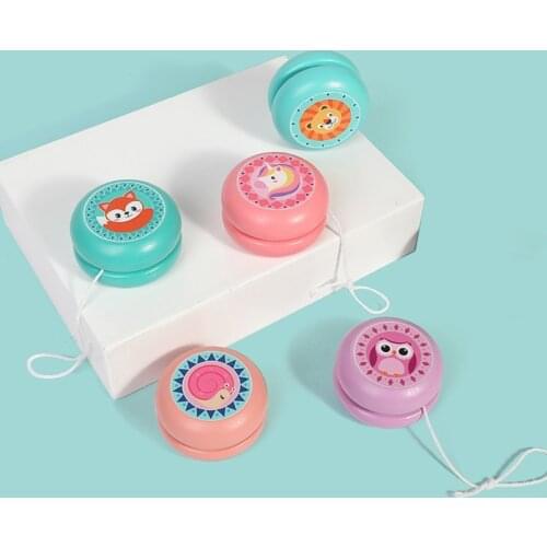 Cartoon Wooden Yo-Yo – Beginner Yo-Yo for Ages 6 and Up, Dual-Sided Full Color Artwork ,Classic Yo-Yo Ball