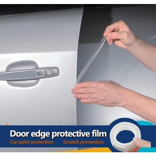 Car Door Edge Protector Sticker Strip PVC Film Transparent Anti Collision Edge Guard Scratch Protector Rubber Seal Auto Guard