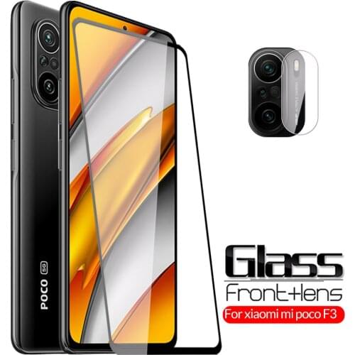 Protective Glass PocoF3 Mi Pocco Poxo Poko Pocophone F 3 Screen Protector For Xiaomi Poco F3 Camera Tempered Glass Cover