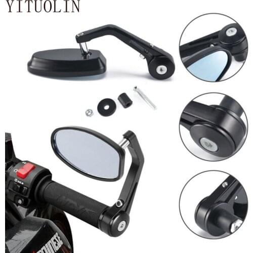 CNC Motorcycle Bar End Mirrors Moto Handlebar Mirror For YAMAHA TRACER 900 XJR 1200 XT660 XMAX 300 DRAG STAR 1100 FAZER 1000