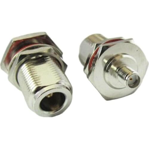 1pc RF SMA-N Adapter SMA Jack Female switch N Jack Female Bulkhead O-ring Straight Wholesale