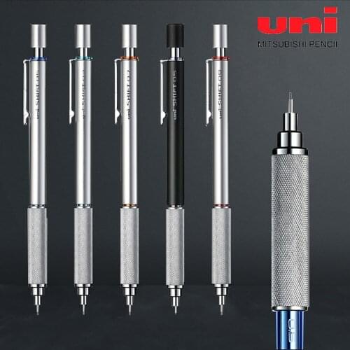 1pcs UNI SHIFT M5-1010 Metal Rod Drawing Mechanical Pencil 0.3/0.5/0.7/0.9mm Professional Drawing Portable Active Pencil