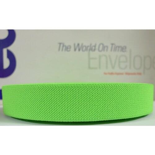12 Meters 1" 25mm Wide #A6 NEON GREEN Color Suspender Elastic Webbing Great For Pacifier Clips