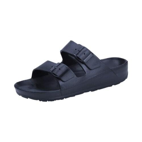 2020 New Mens Fashion Wear Flat Comfortable Beach Shoes Ultra Light Double Buckle Sandals