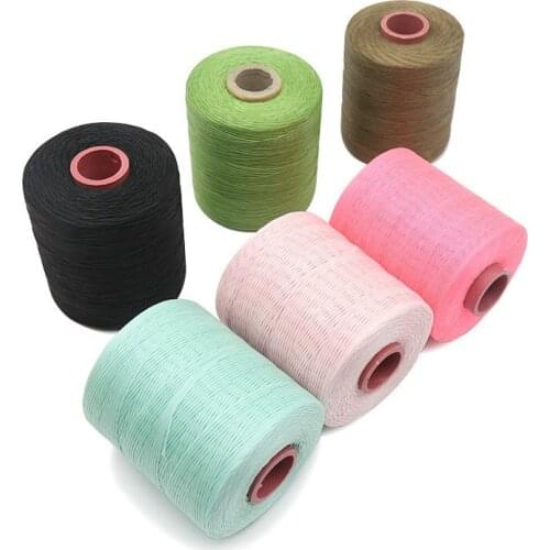 400g/roll 680meters /roll Flat waxed thread diy hand sewing wax rope wholesale 210d/1*16