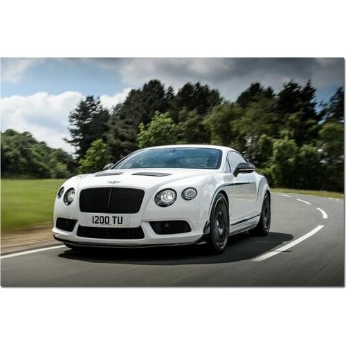 Bentley Continental GT3 R Supercar Photo Decorative Posters and Prints Canvas Painting Wall Art Picture For Living Room