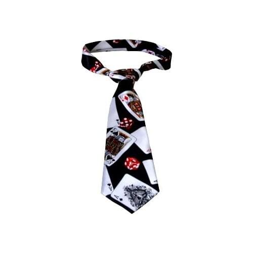 Free Shipping Magicians Tie (Card And Dice) - Trick,Close up,Illusions,Magic Accessories,Mentalism,Magie Props,Gimmick,Toys