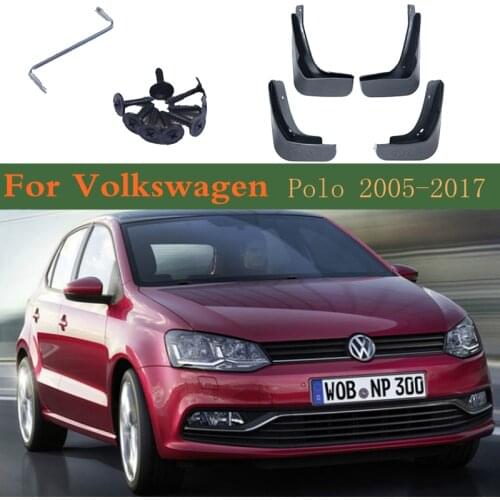 Mudguards Fender Mud Guard Flaps Splash Flap Accessories For VW Volkswagen Polo Mk4 MK5 9N3 6C 6R 2007~2005 2016 2015 2010 2006