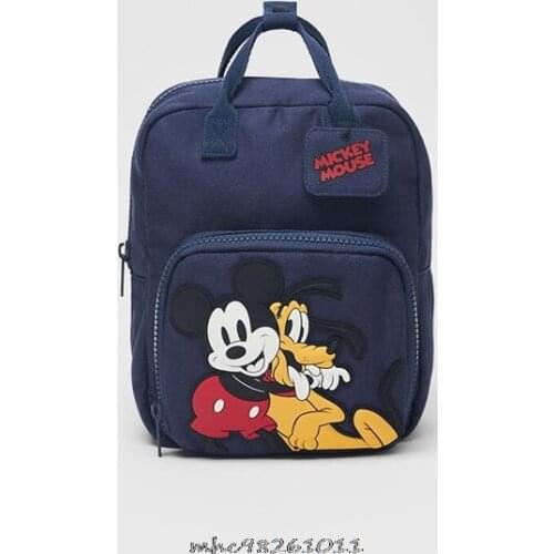 Disney Cartoon Mickey Mouse Minnie Backpack Cute Micky Backpack High Quality PU School Bag Travel Bag For Girls Girthday Gift