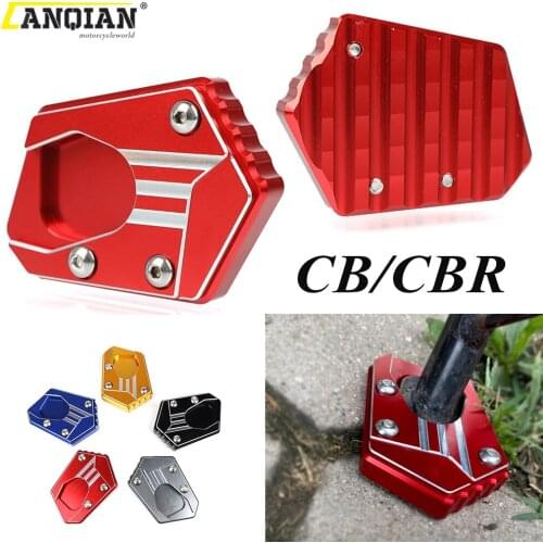 For HONDA CB150R CBR250R CB300F CB300R CBR300R CB400 13-2020 Motorcycle Side Stand Enlarge Plate Kickstand Extension Accessories