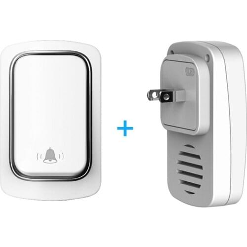 Doorbell Wireless Doorbell No Battery Waterproof Self-Powered DoorBell Home Cordless Ring Pager Intelligent Calling