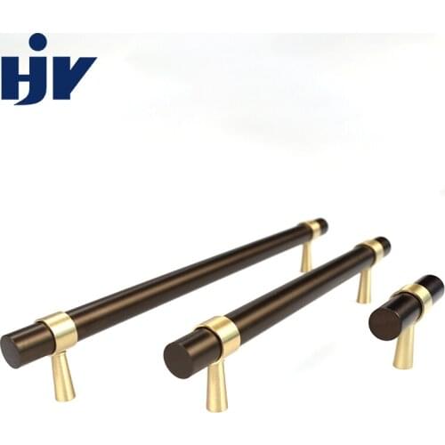 HJY Luxury Furniture Handle Aluminual Profile Wardrobe Handles for Cabinets and Drawers Bar Pull Kitchen Cupboard Door Hardware